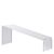 Deco burg, acryl, transparant, schuin 225 x 45-90 x 70 mm 
