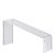 Deco burg, acryl, transparant, schuin 225 x 60-120 x 70 mm