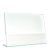 L-standaard met glaslook, PMMA (acryl), transparant A4  | liggend formaat 