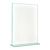 T-standaard met glaslook, PMMA (acryl), transparant A5  | staand formaat 