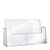 Folderhouder, parallelle compartimenten, polystyreen, staand formaat, transparant, Taymar A6  | 2 