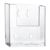 Wandbrochurehouder, polystyreen, transparant, Taymar 1 x A6  | staand formaat 