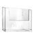 Wandbrochurehouder, polystyreen, transparant, Taymar 1 x A6  | liggend formaat 