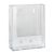 Wandbrochurehouder, polystyreen, transparant, Taymar 1 x A5  | staand formaat 