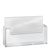 Wandbrochurehouder, polystyreen, transparant, Taymar 1 x A5 + 1/3 A4  | liggend formaat 