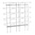 Wandfolderhouder JACKSON van draad, metaal, zilver A4  | staand formaat  | 15 
