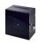 Donatiebox, afsluitbaar HQ, acryl transparant|zwart 