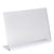 L-standaard acryl met aluminium voet null | A4