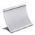 Tafelstandaard alu 120 x 80 mm  | zilver 