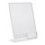 L-standaard met extra vak PREMIUM, acryl A4 + 56 x 88 mm  | staand formaat 