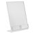 L-standaard met extra vak PREMIUM, acryl A4 + 2x 56 x 88 mm  | staand formaat 