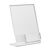 L-standaard met extra vak PREMIUM, acryl staand formaat | A5 + 56 x 88 mm