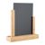Houten tafelstandaard met krijtbord A5  | Eiken|zwart 