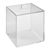 Acrylbox met deksel 150 x 150 x 150 mm  | opliggende deksel 