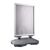Stoepbord B2 STORM-STOP Lite met waterreservoir, windbestendig, 32 mm profiel, verstek zilver 