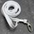 Lanyard, 10 mm breed wit  | met karabijnhaak 