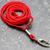 Lanyard, 10 mm breed rood  | met karabijnhaak 