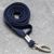 Lanyard, 10 mm breed donkerblauw  | met karabijnhaak 