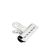 Documentklemmen met bulldog clip, metaal 54 x 44 mm 