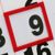 Datumwijzers classic, elasto met knoop, rood, classic venster E1, 14 x 24 mm binnen, 20 x 30 mm buiten  | 300 mm 