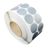 Textiel versterkte kleefrondjes, zilver 30 mm | 1000 st | 2-baans 