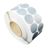 Textiel versterkte kleefrondjes, zilver 40 mm | 2500 st | 2-baans 