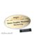 Naambadges naald aluline plus 65 x 43 mm  | goud 