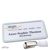 Naambadges clip Office 75 x 37 mm  | lichtgrijs  | Ophangclip 