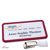 Naambadges clip Office 75 x 37 mm  | bordeauxpaars  | Ophangclip 