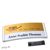 Naambadges polar® alu-print roestvrij stalen pin 74 x 34 mm  | roestvrij staal  | goud 