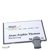 Naambadges wit klemmen Vista 40 75 x 47 mm  | antraciet 