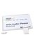 Naambadges wit klemmen Vista 40 75 x 47 mm  | wit 