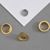Flensringen/eyelets voor papier Nr. 9E - 7,7mm - 3,8mm  | vermessingd 