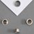 Flensringen/eyelets voor papier Nr. 24 - 4mm - 2,9mm  | vernikkeld 