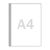 Showtassen, A4 Inhangstrook: 15 mm breed met 4-gaats perforatie  | 180 µm