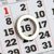 Ringmagneet, datumwijzers t.b.v. bureaukalender, neodymium, N40, vernikkeld, incl. bijbehorend metalen basisplaatje 15 mm | 10 mm