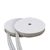 Klittenbandrondjes op rol, set haak & lus  | 13 mm | wit 
