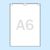 U-hoezen/etuis, transparant A6 