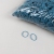 Rubberen elastieken, blauw 20 mm | 1 mm