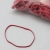 Rubberen elastieken, rood 100 mm | 5 mm