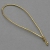 Folderkoord elastiek geknoopt 125 mm | goud