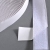 Klittenband, zelfklevend, luskant (rol á 25 m) 25 mm | wit