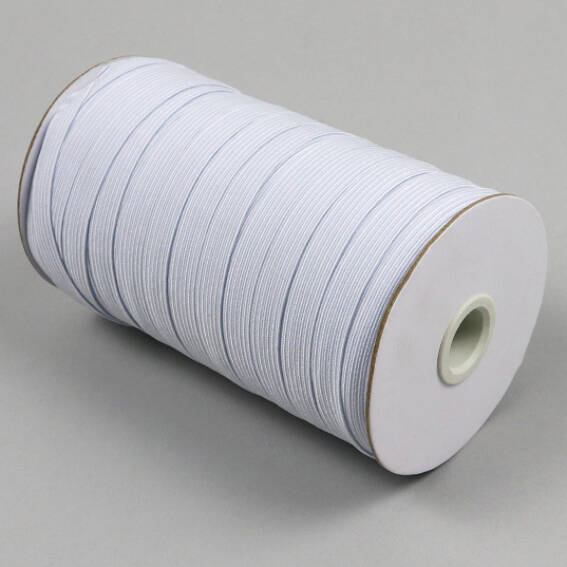 Compatibel met Gevangenisstraf Maak een bed Plat elastiek op rol, 10 mm, wit (rol á 80 m) | SPRINTIS