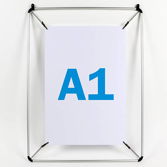 Het kantoor Effectiviteit fluctueren Poster stretchers voor A1, aluminium, zilver | SPRINTIS