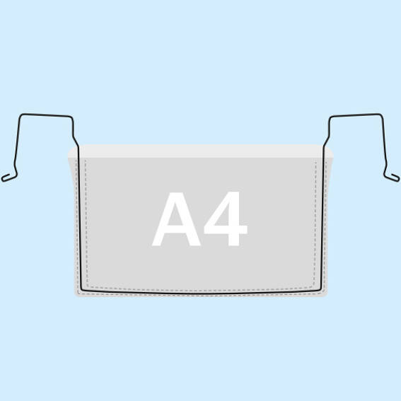 Draadbeugel zakken voor A4, lange geopend | SPRINTIS